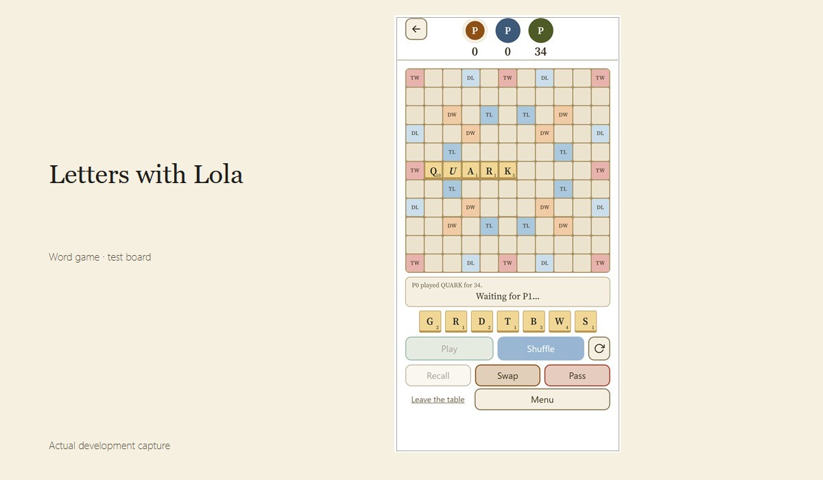 Complete Letters with Lola test-game screen, proportionally fitted without cropping or rotation.